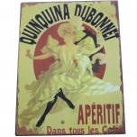 Plaques murales métal déco Quinquina Dubonnet 24 x 32 cm